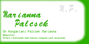 marianna palcsek business card